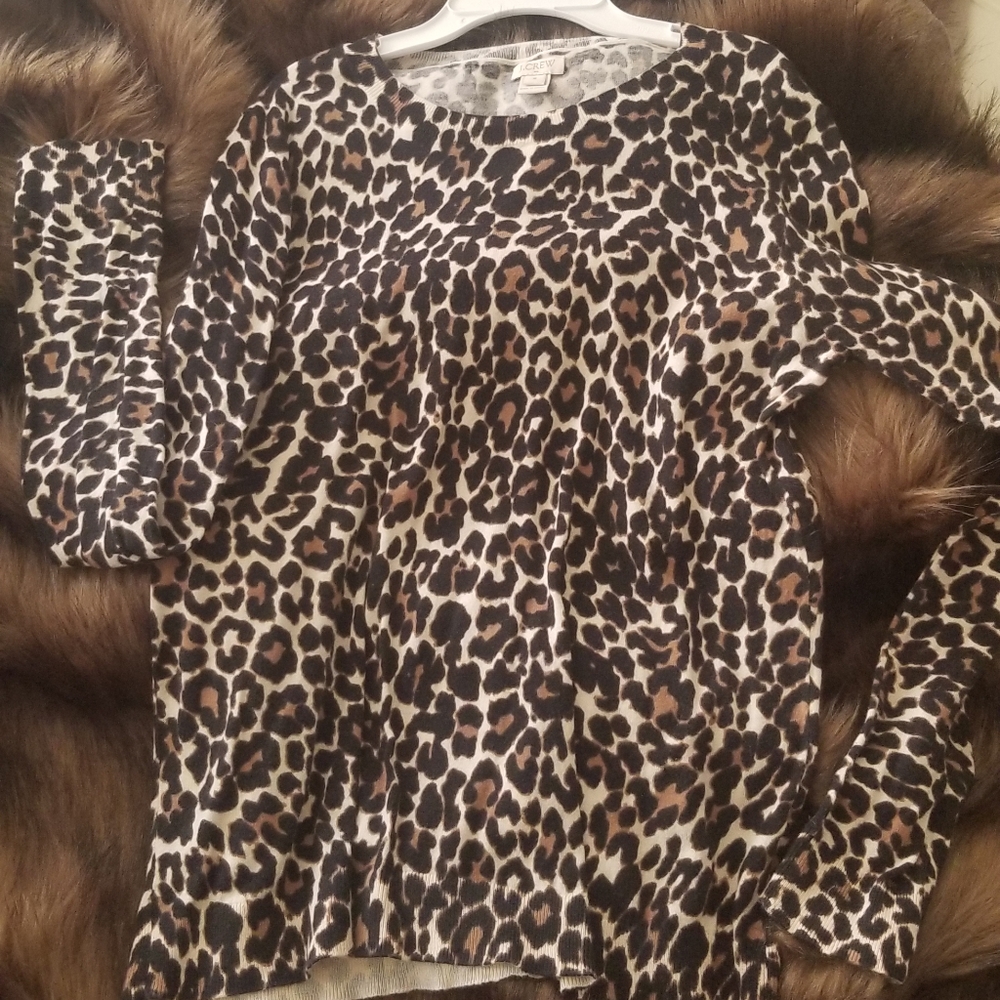 JCrew Leopard Print top